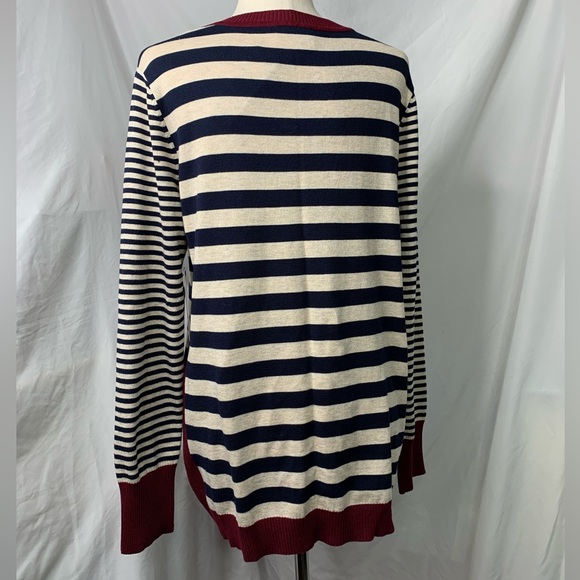 3/$30 Olive & Oak Maryanne Striped Pullover Sweater NWT Size X Large - Picture 3 of 13